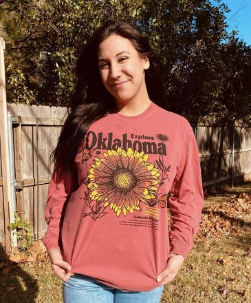 Ida Red Oklahoma Indian Wildflower Tshirt