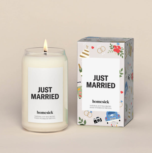 Homesick Just Married Candle