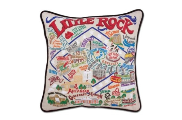 CatStudio Little Rock Hand Embroidered Pillow