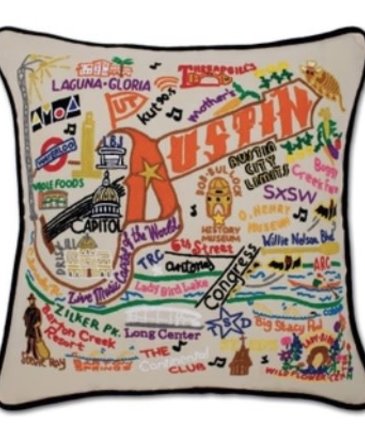 CatStudio Austin Hand Embroiderd Pillow