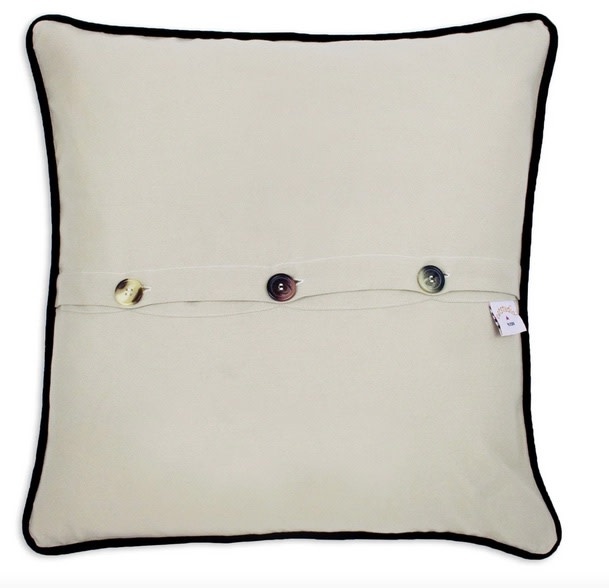 CatStudio Dallas Hand Embroidered Pillow