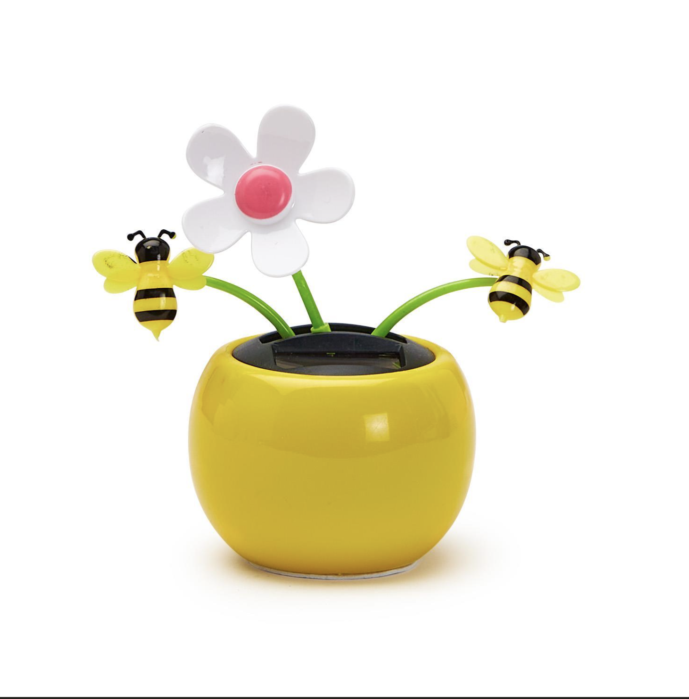 Twos Company Bee Happy Solar Dancing Daisy and Bees