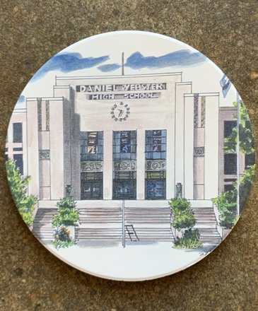 Tulsa In Ink Daniel Webster High School Coaster