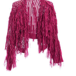 Saachi Fringe Fuchsia Cardigan Kimono