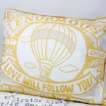 Ida Red Enormous Yellow Love Will Follow You Pillow