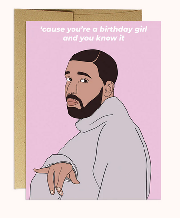 Party Mountain Paper Co. Drake Birthday Girl Birthday Card