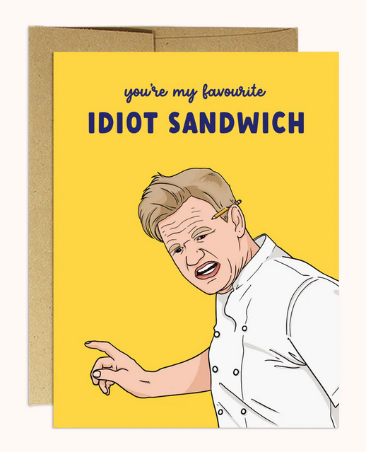 Party Mountain Paper Co. Idiot Sandwich Encouragement Card