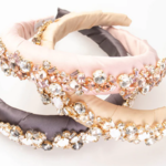 Violet & Brooks Phoebe Crystal Puff Headband