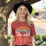 Ida Red Oklahoma Horizon Bison Tshirt