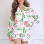 Ida Red Monkey Palm PJ Set