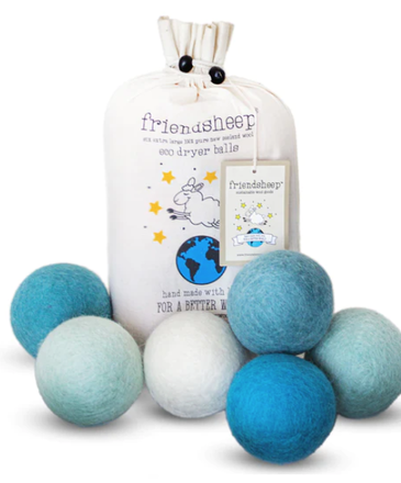 Friendsheep Blue Ocean Eco Dryer Balls With Bag