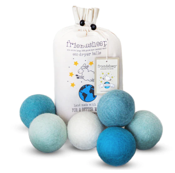 Friendsheep Blue Ocean Eco Dryer Balls With Bag