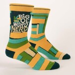 Blue Q Big Ol' Word Nerd Crew Socks