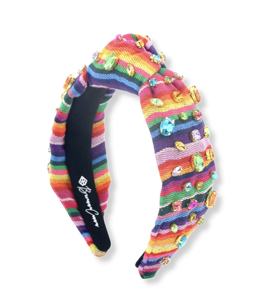 Brianna Cannon Rainbow Serape Fiesta Crystal Headband