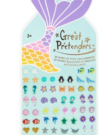 Great Pretenders 30 Pair Mermaid Sticker Earrings