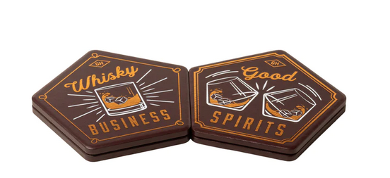 Gentlemen's Hardware Set of 4 Whisky Cermaic Coasters