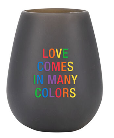 About Face Many Colors Silicone Wine Cup