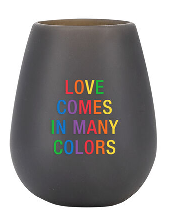About Face Many Colors Silicone Wine Cup