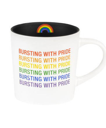 About Face Bursting with Pride Mug