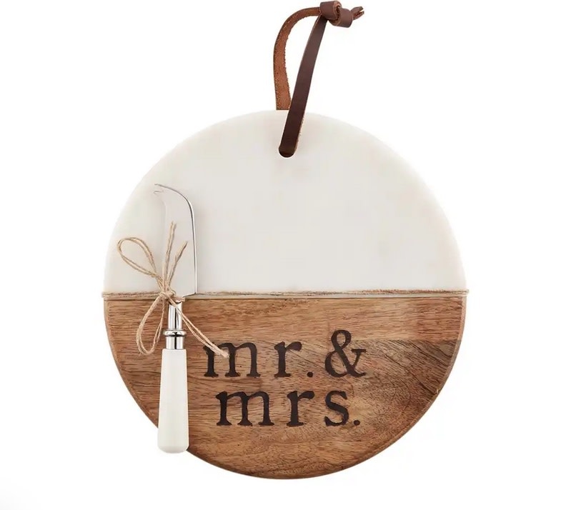 Mud Pie Mr. and Mrs. Board Set