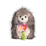 Douglas Cuddle Toys Sally Hedgehog with Flowers