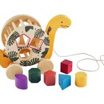 Mud Pie Yellow Wood Dino Shape Sorter