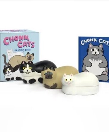 Hachette Book Group Chonk Cats Nesting Doll