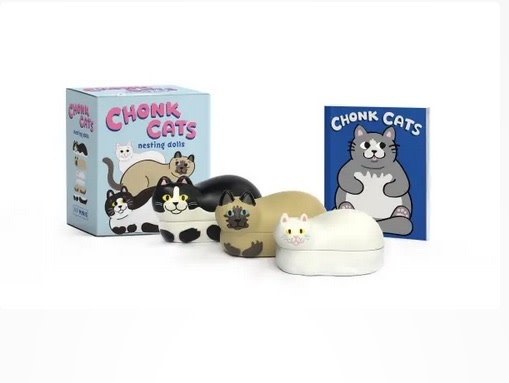 Hachette Book Group Chonk Cats Nesting Doll