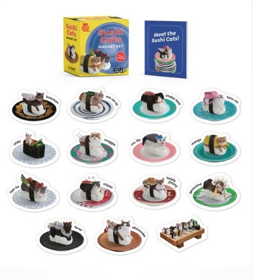 Hatchette Book Group Sushi Cats Magnet