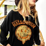 Ida Red Halloween Face Pull Over