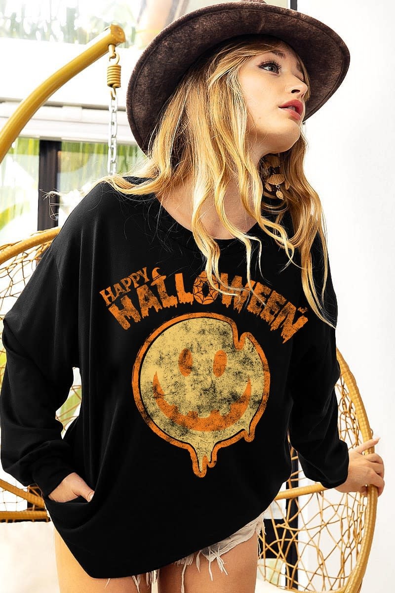 Ida Red Halloween Face Pull Over