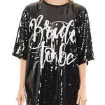 Why Dress One Size Bride to Be Sequin Dress