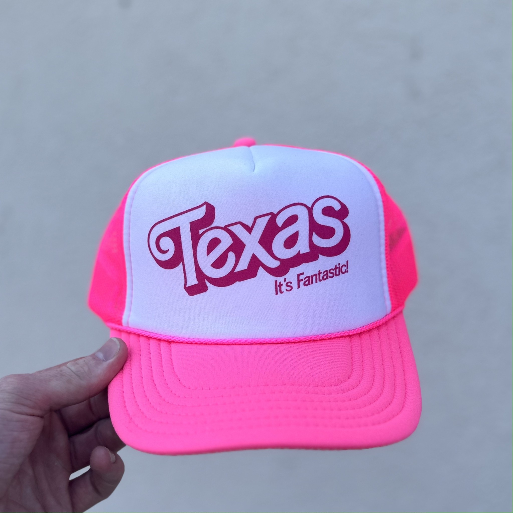 Ida Red Texas Fantastic Barbie Logo Hot Pink Trucker Hat