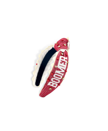 Brianna Cannon Child Size BOOMER SOONER Cross Stitch Headband