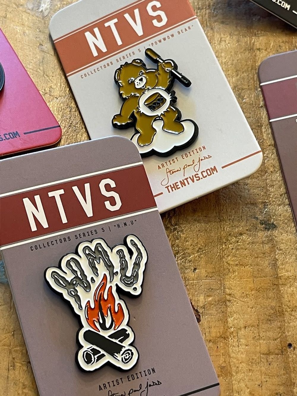 NTVS Powwow Bear  Pin
