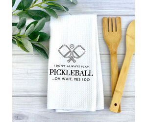 Pickleball - Stay out of my Kitchen! Swedish dishcloth | Blue & Yellow