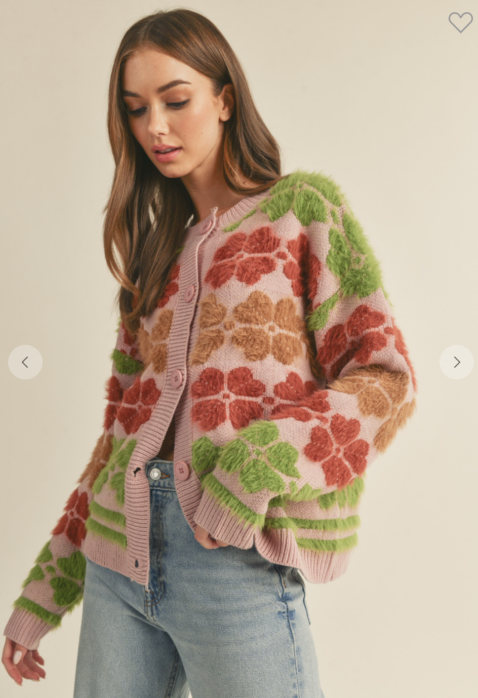 Red floral cardigan new arrivals