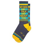 Gumball Poodle My Dog And I Talk Shit About You Gym Crew Socks