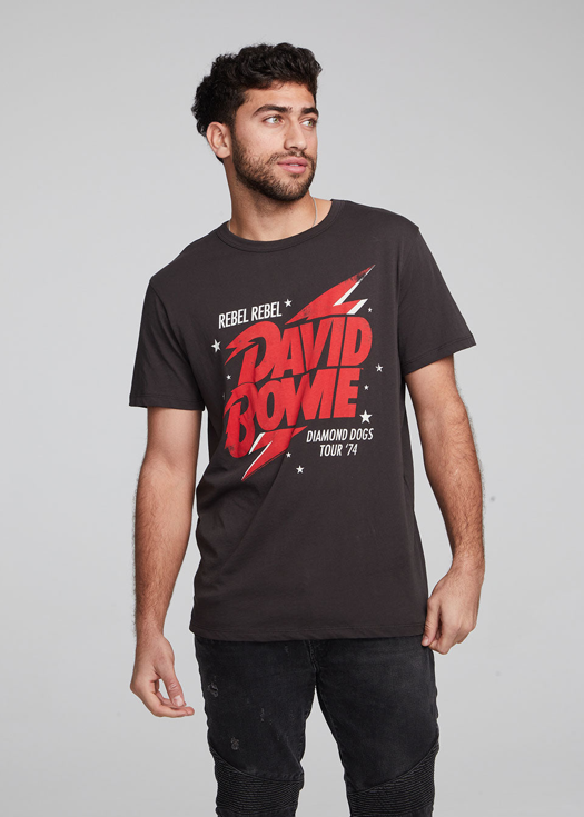 Chaser Men's David Bowie Tour '74 Crew Neck Tee