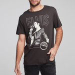 Chaser Men's Sun Records Elvis Crew Neck Tshirt