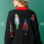 Fantastic Fawn Sequin Nutcracker Cardigan