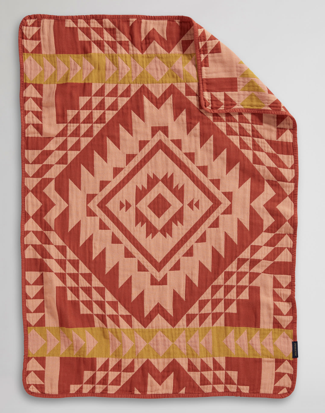 Pendleton Organic Cotton Woven Baby Blanket Smith Rock Clay