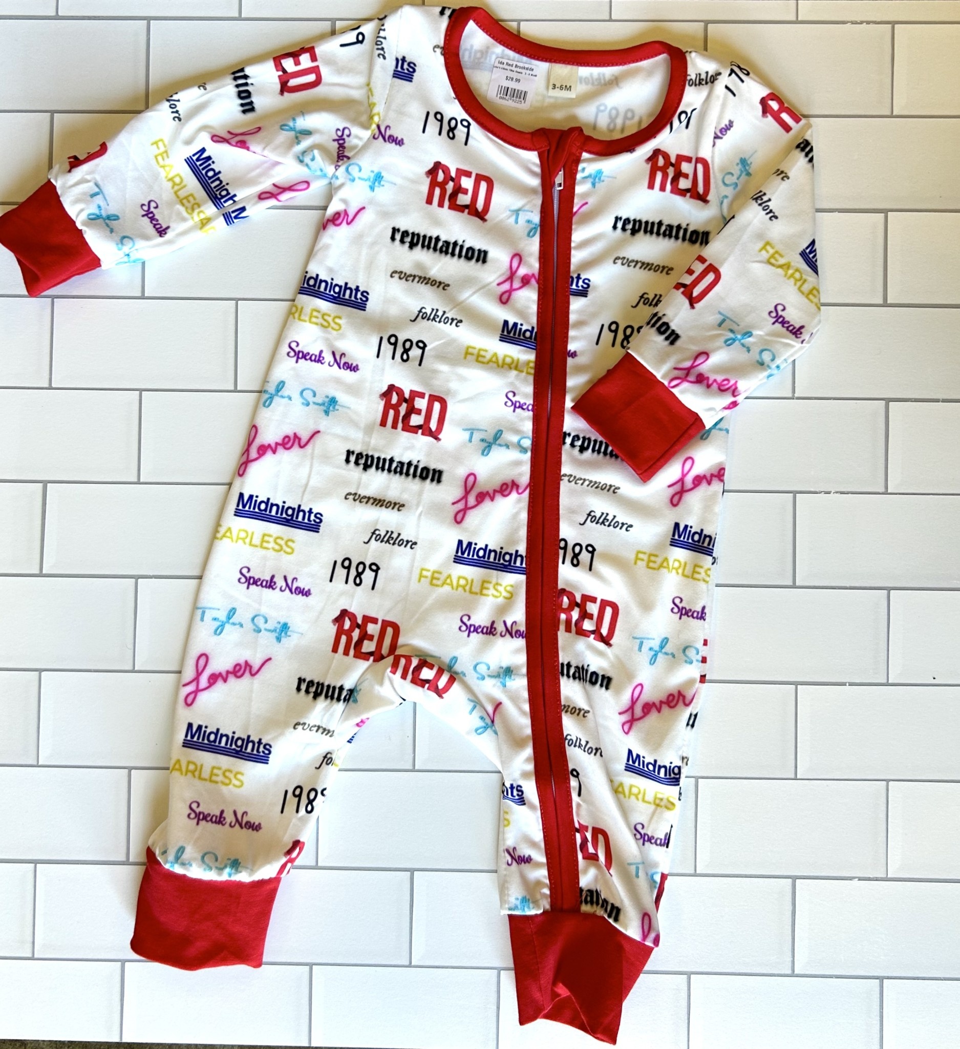 Ida Red Taylor's Album Titles Onesie