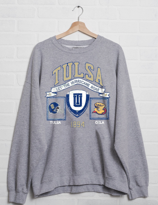 Ida Red University of Tulsa Prep Patch Sweatshirt