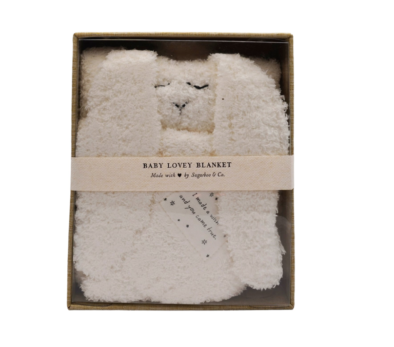 Sugarboo & Co Bunny Baby Lovey Blankets
