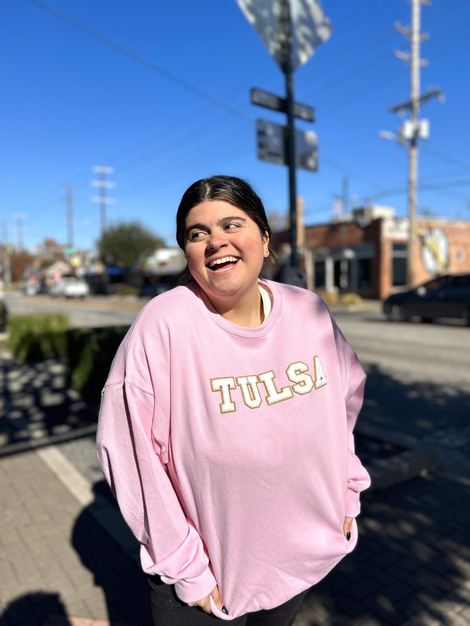 Ida Red Tulsa Chenille Patch Sweatshirt