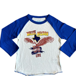 Rowdy Sprout Kid's Willie Nelson Raglan Tshirt