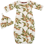 Milkbarn Organic Hat & Gown Peaches 0-3M