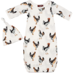 Milkbarn Organic Hat & Gown Chicken 0-3M