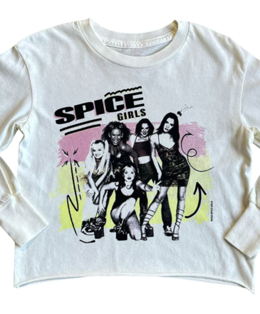 Rowdy Sprout Spice Girls Organic Not Quite Crop Long Sleeve